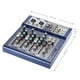 thumbnail image 4 of Consola de mezclado Irfora Mezclador en vivo de 4 canales de metal profesional Mezclador de consola EQ de 3 bandas Función USB 48V Phantom con entrada de micrófono Bulit-in Effect Irfora Consola de mezclado, 4 of 7