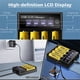 thumbnail image 5 of Cargador Inteligente de Batería LCD USB de 4 Ranuras Duales para Batería de Litio Recargable 18650 de 3,7 V para Baterías AA/AAA NI- de 1,2 V, 5 of 8