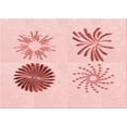 thumbnail image 1 of Ahgly Company Machine Washable Indoor Rectangle Transitional Light Rose Pink Area Rugs, 3' x 5', 1 of 7