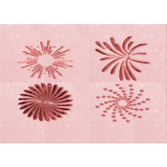 Ahgly Company Machine Washable Indoor Rectangle Transitional Light Rose Pink Area Rugs, 8' x 10'