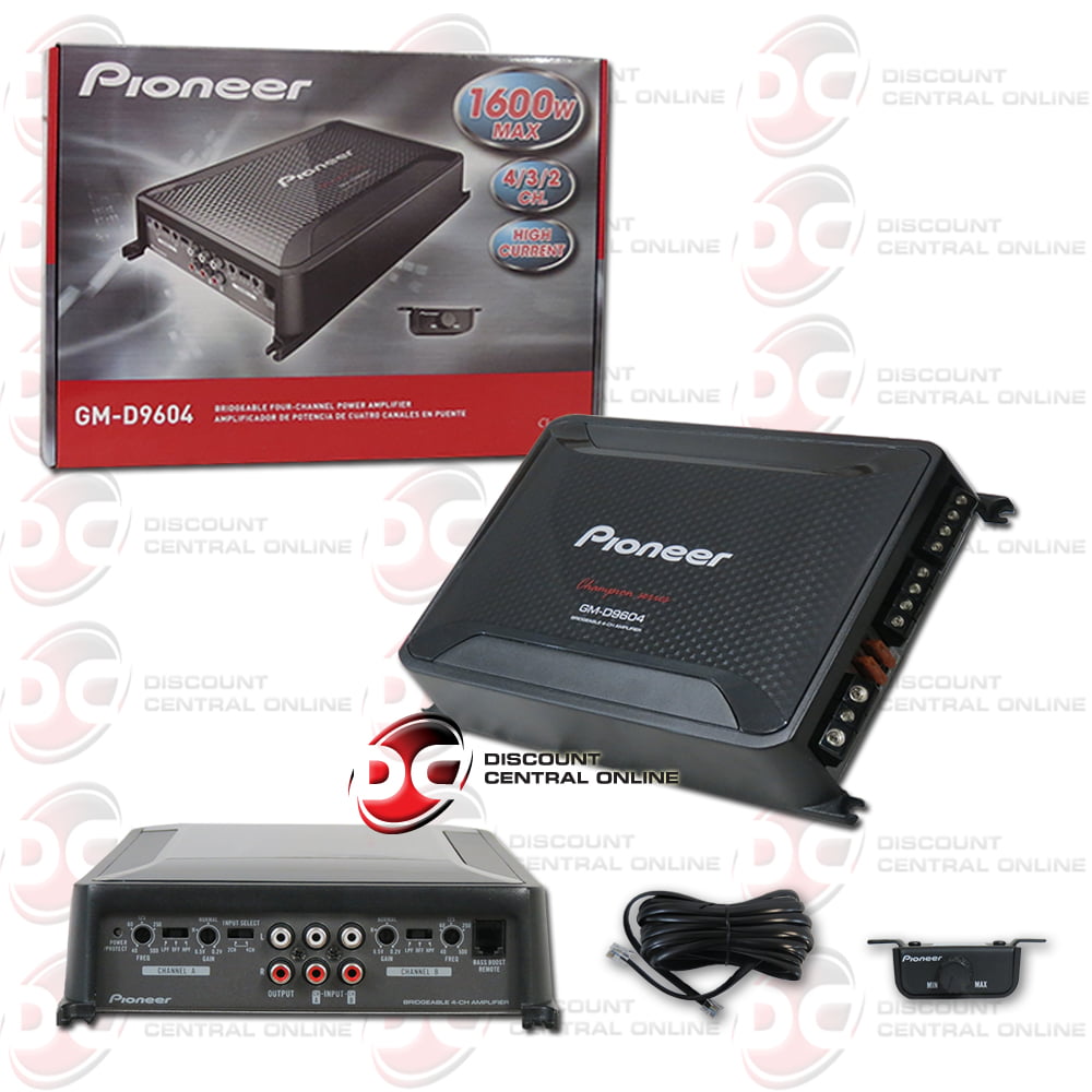 Pioneer GM-D9604 Car Audio Class Fd 4/3/2 Channel Amplifier 1600w Max