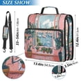 thumbnail image 2 of FORMRS Zipper Binder with Shoulder Strap 2-inch Ring 500 Sheet Capacity File Bag, Pink Boat, 2 of 5