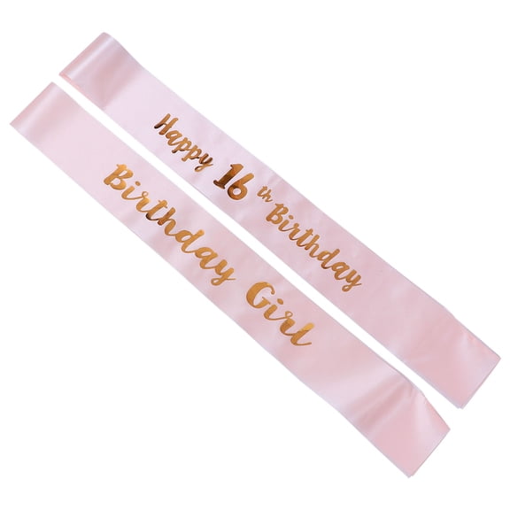 UPKOCH 2PCS Birthday Decorations Sash for Elderly Birthday Elegant Satin Decor for Women