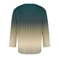 thumbnail image 3 of IYTR Men's Seven-Quarter Sleeve Shirts Short Sleeve T Shirts Summer Gradient Color Stylish Loose Athletic Shirts Fashion Pullovers Round Neck T-shirts Beige M, 3 of 4