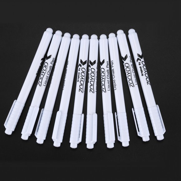 10PC Liquid Chalk Pen Marker For Glass Windows Chalkboard Blackboard white