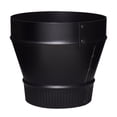 thumbnail image 1 of Reductor de tubo de estufa imperial de acero galvanizado, 8 x 6 pulgadas, negro, 1 of 1