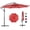 Red（New-1), variant on Gianna 9FT Outdoor Patio Umbrella Market Table Polyester Fabric Canopy with Push Button Tilt & Crank Iron Frame 8 Ribs UV Protection Waterproof