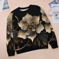thumbnail image 6 of Abstract Flowers Mom Sweatshirt For Women Long Sleeve Pullover, 6 of 7