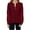 Wine Shirts, variant on Htigea Women's 1/4 Zip Up Sweatshirts Textured Crew Neck Long Sleeve Pullover Solid Color Fall Tops Wine S