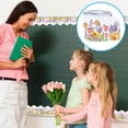 thumbnail image 5 of Homerr Decorative Paper Flower Trim Border Floral Bulletin Board Border Exquisite Tulip Trim, Easy to Apply, Ideal for Blackboard or Classroom Decoration, 5 of 10