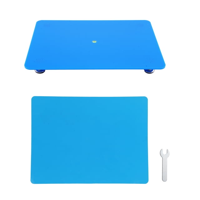 Placa de nivelación Irfora tablero nivelador de resina para resina epoxi y pintura altura y ángulo ajustables mesa autonivelante ajustable multiusos con tapete de silicona