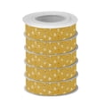 thumbnail image 2 of 5 Rolls Christmas Ribbon 1.5 inch Wide Decorative Ribbon for Gift Wrapping and Holiday Decorations Honey Jars and Bees Pattern, 2 of 7