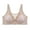 Grey, variant on Women's Front Side Buckle Lace Edge Seamless Yoga Bra for Movement Sleep Comfort Adjustable Support Wireless Large Cup