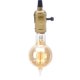 thumbnail image 4 of Cable De Lámpara Colgante Tres Enchufes Vintage Industrial Edison Style Light E26 Black Hanging Pendant Light Cord Noticed HA025717-00, 4 of 6