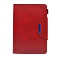 thumbnail image 3 of SaniMore Wallet Case for Fire HD 10 & HD 10 Plus Tablet (11th Generation, 2021), Card Slots & Pen Holder [Auto Sleep] PU Leather Magnetic Ciasp Kickstand Shockproof Full Protective Cover, Red, 3 of 10
