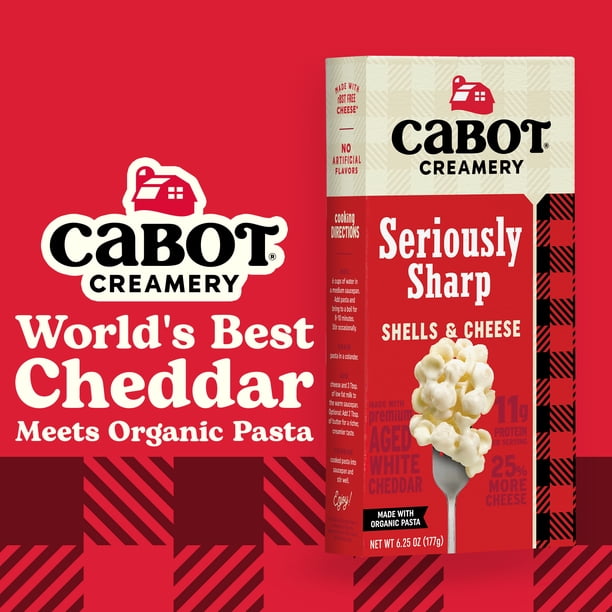 Cabot Sharp White Mac & Cheese | Event food packs - Walmart