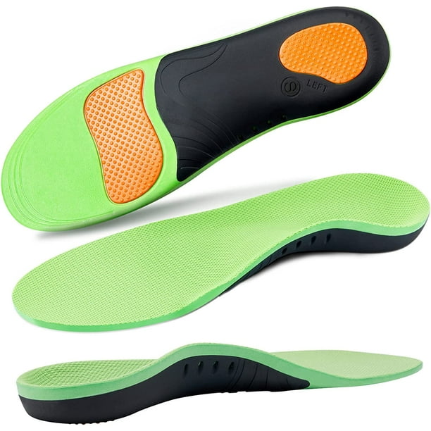 Plantillas, plantillas de soporte de arco para fascitis plantar para pies planos, plantillas para botas de trabajo, inserciones de soporte de arco de espuma viscoelástica para hombres y mujeres, plan TUNC Sencillez
