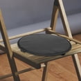 thumbnail image 4 of SOPOTUTU 1Pc Round Chair Seat Cushion Dark Grey with Straps for Indoor Outdoor Use, 4 of 7