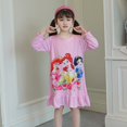thumbnail image 1 of Camisones de Disney Frozen Princess Elsa para niñas, pijamas de manga larga de algodón de sección delgada, ropa de casa para niñas de 100-110cm Gao Jinjia LED, 1 of 2