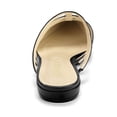 thumbnail image 4 of DARING DIVA Women's Glitter Pointed Toe Flats Mules Black 8.5, 4 of 7