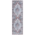 thumbnail image 2 of Safavieh Tucson Nazca Oriental Machine Washable Runner Rug, Light Blue/Rust, 2'6" x 6', 2 of 13
