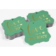 thumbnail image 4 of Inkdotpot Real Gold Foil Bracket Shape Paper Hang Tags Love Is Sweet Wedding Favor Tags Pack Of 100, 4 of 6