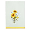 thumbnail image 3 of Linum Home Textiles 100% Turkish Cotton Girasol 4PC Embellished Towel Set, White, 3 of 5