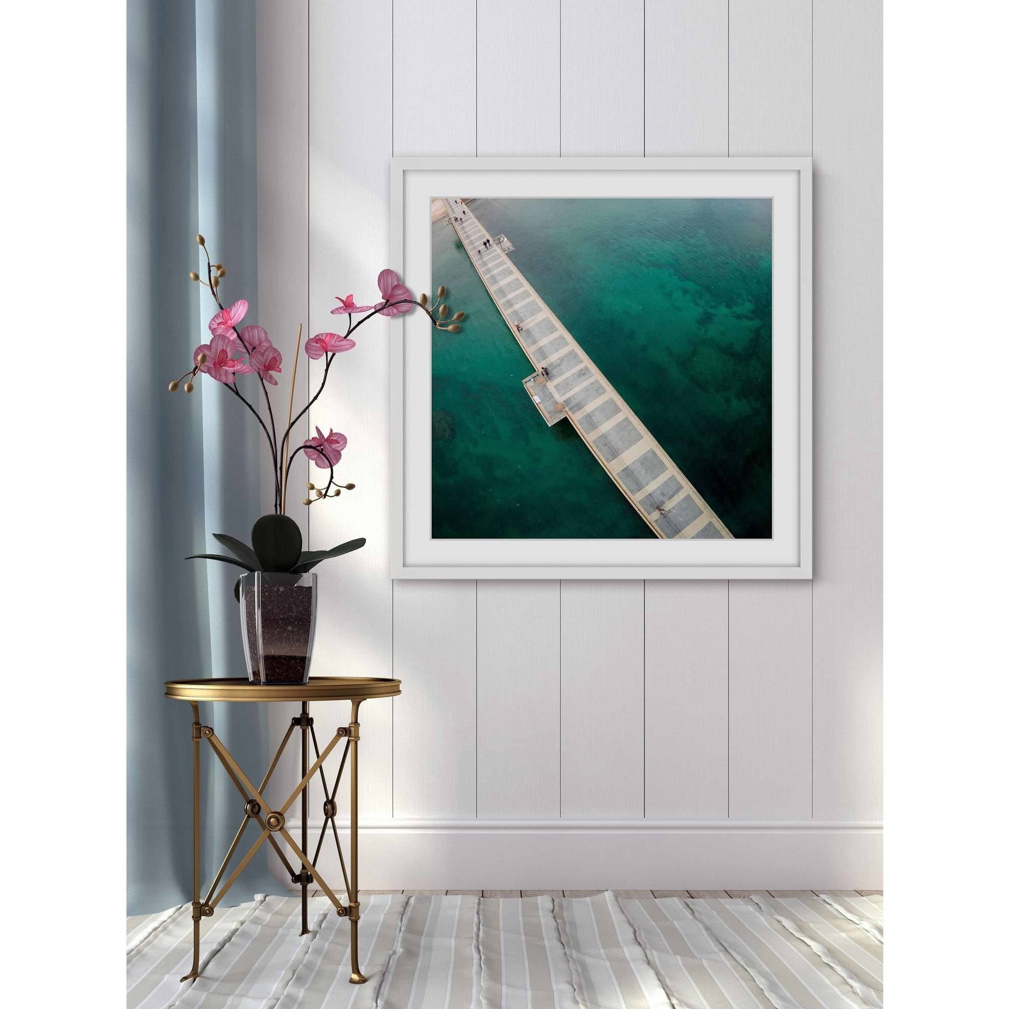 Marmont Hill "Water Walk" By Karolis Janulis Framed Painting Art Print, 12.0" x 1.5"