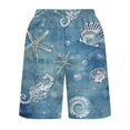 thumbnail image 5 of ZCFZJW Men's Swim Trunks Quick Dry 3D Ocean Marine Printed Beach Board Shorts with Pockets Casual Big and Tall Lightweight Drawstring Elastic Waist Cool Bathing Suits Navy XXXXL, 5 of 5