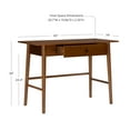 thumbnail image 3 of Linon Charlotte Desk, Rich Brown Finish, 30 inches Tall, 3 of 17