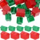 thumbnail image 1 of 2 juegos de accesorios de juego de victoria de repuesto de Hotel verde y rojo de casa pequeña de plástico, 1 of 8