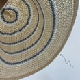 thumbnail image 4 of Sun Hat with Bow Only Moment Womens Beach Sun Straw Hat Blended Fabric with Wind Lanyard Upf Summer Straw Sun Hats for Women Black,One Size, 4 of 5