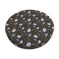 thumbnail image 2 of Xecao's Cosmic Print Stool Covers offer stylish, washable protection for PU round bar stools, perfect for home or commercial use., 2 of 7
