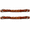 Tan, variant on Horse Western Braided Latigo Leather Curb Strap Brass 403RT02LT