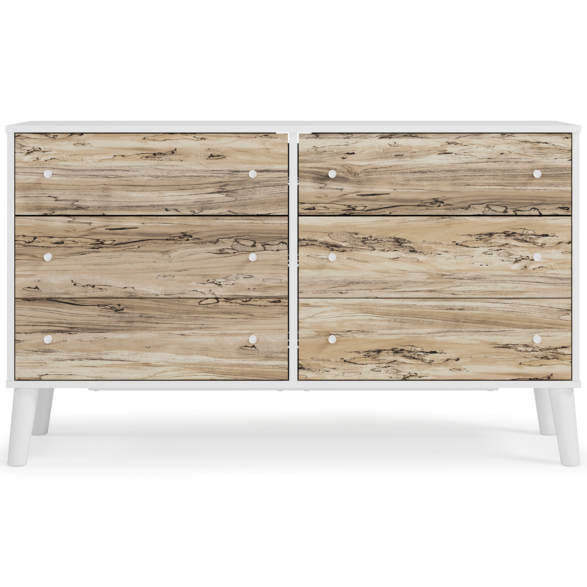 Signature Design by Ashley Contemporary Piperton 6 Drawer Dresser, Two-tone Brown/White - image 4 of 7