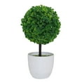 thumbnail image 2 of Adorno artificial en maceta con forma de bola de moda, topiario, planta falsa, bonsái, planta falsa, decoración del hogar, 2 of 7