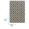 thumbnail image 6 of Livabliss Alfresco Modern Indoor/Outdoor Area Rug, Black, 5'3" x 7'7", 6 of 8