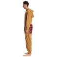 thumbnail image 4 of #followme Men's Adult Onesie Mens Pajamas 6938-L (Small, Reindeer Buffalo Plaid), 4 of 5