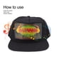 thumbnail image 4 of Gorra LED, Gorra De Béisbol LED Con Pantalla De Luz Activada Por Sonido, Ajustable Y Cómoda Gorra Con Luz Para Conciertos, Fiestas De Disfraces, Reuniones, Actuaciones En La, 4 of 7