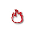 thumbnail image 1 of Fire Flame Cookie Cutter (4 Inch)- Fast Shipping - Sharp Edges - Exceptional Quality, 1 of 5