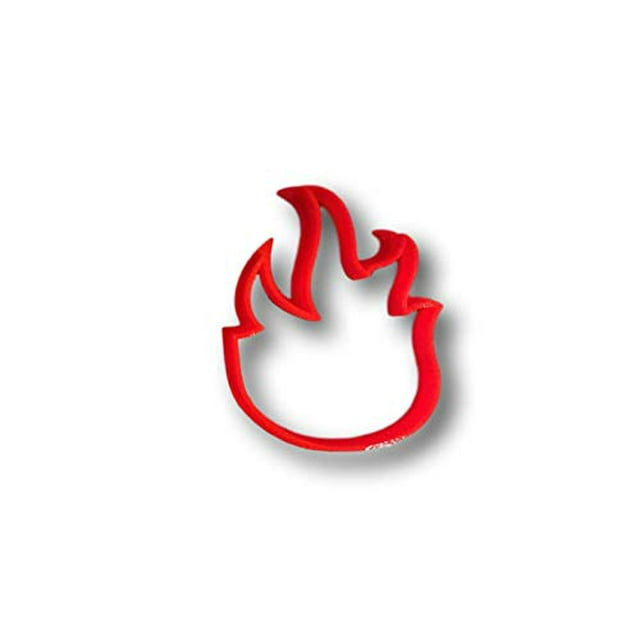 Fire Flame Cookie Cutter (5 Inch)- Fast Shipping - Sharp Edges - Exceptional Quality