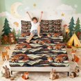 thumbnail image 3 of Erosebridal Fox Bed Sheets for Boys Girls, Vintage Books Full Size Sheets, 4pcs 1 Flat Sheet 1 Fitted Sheet and 2 Pillowcases, 3 of 6