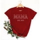thumbnail image 2 of Camiseta Penkiiy para Mamá Mujer Mamá Vida Tees Gráficas Casual Lindas Tops Día de la Madre para Mamá 2XL Rojo, 2 of 5