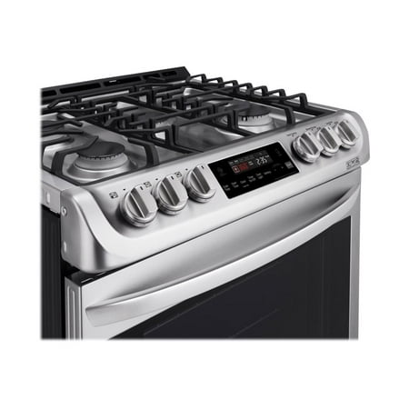 LG - 6.3 Cu. Ft. Slide-In Gas Range with ProBake Convection - Stainless steel