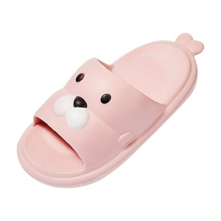

Penkiiy Toddler Baby Sandals Cartoon Seal Soft And Non-Slip Kids Home Slipper Children s Shose Cool Sandals for Kids 9-10 Years Pink 2023 Summer Deal