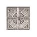 thumbnail image 3 of Fasade Easy Installation Traditional 4 Galvanized Steel Glue Up Ceiling Tile/ Ceiling Panel (12" X 12" Sample), 3 of 3