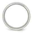 thumbnail image 4 of Auriga Fine Jewelry Stainless Steel Polished White Ceramic Inlay 9 mm Band for Women Size 7.5, 4 of 7