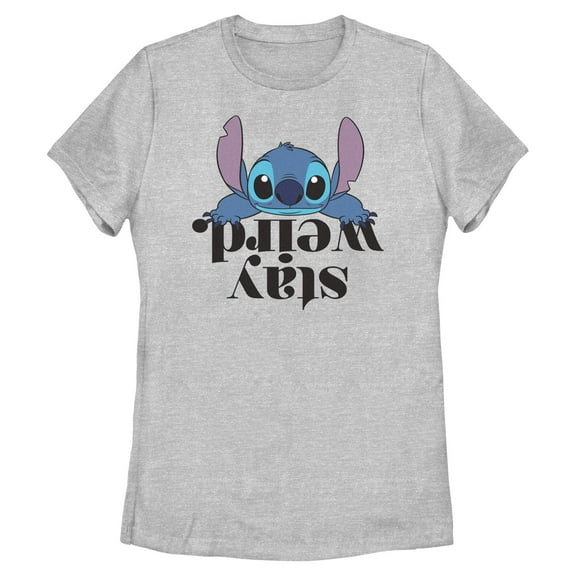 Womens Lilo & Stitch Stay Weird Alien T Shirt