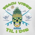 thumbnail image 6 of Wild Bobby Beach Vibes Till Die Women Standard V-Neck Tee, 6 of 6