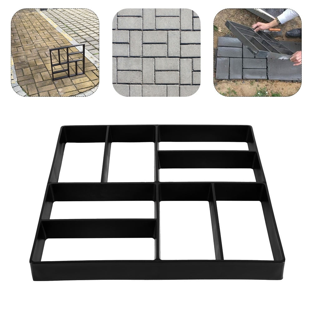 Floor Pavement DIY Garden Path Beton Brick Maker Cement Mould Concrete Molds 